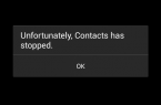 Error: «Unfortunately, Contacts has stopped» on Samsung devices