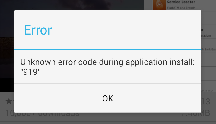 How to Fix/Solve Error 919 in Google Play