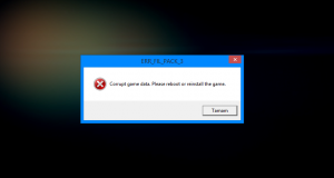 «Corrupt Game Data» Error Solution for GTA 5 on PC