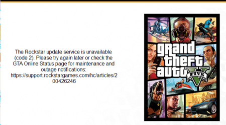 How to fix The Rockstar update service is unavailable (code 2) in GTA 5 on PC