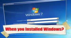 How to Determine Windows Installation Date?