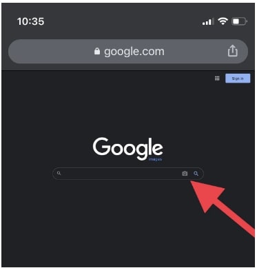 How to do a reverse image search on iPhone and iPad using Safari browser 4